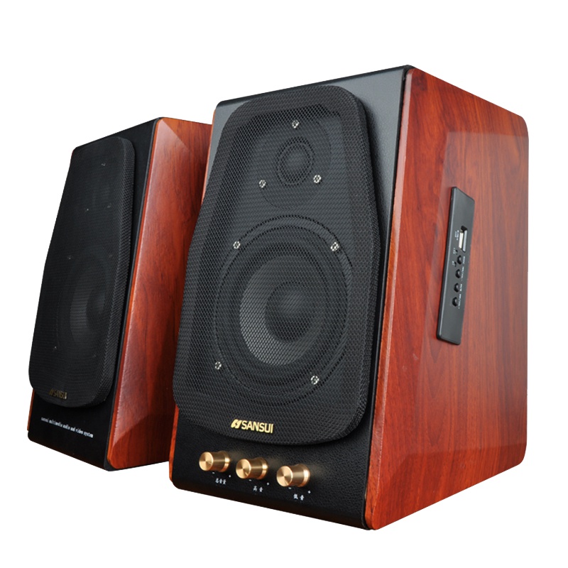 山水(sansui)S650 台式电脑音响 有源音响 蓝牙音箱 多媒体音箱 笔记本台式电脑电视HIFI音响书架箱