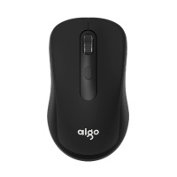 爱国者(AIGO) 2.4G无线鼠标安静可爱游戏办公家用小气精致 M21 黑色