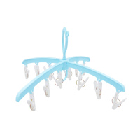 云蕾便携式晾袜子架多夹子晒衣架多功能收纳神器家用凉衣架婴儿衣撑子