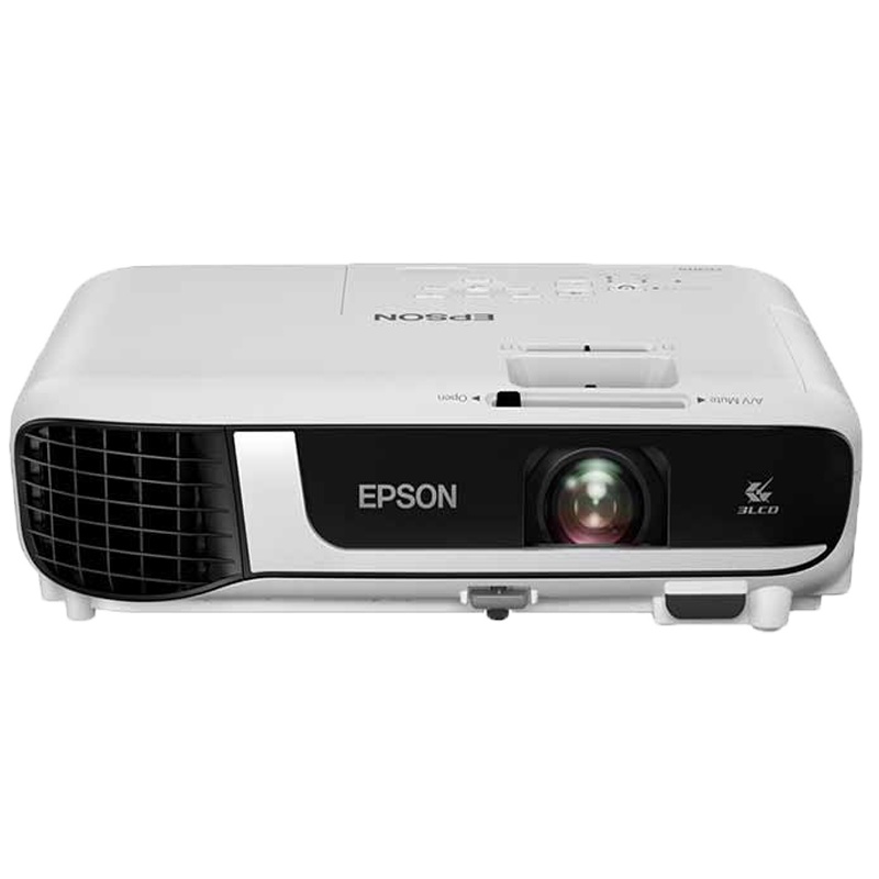 爱普生(EPSON)CB-W52 投影机 (办公培训 4000流明)配120英寸16:10电动幕布+安装