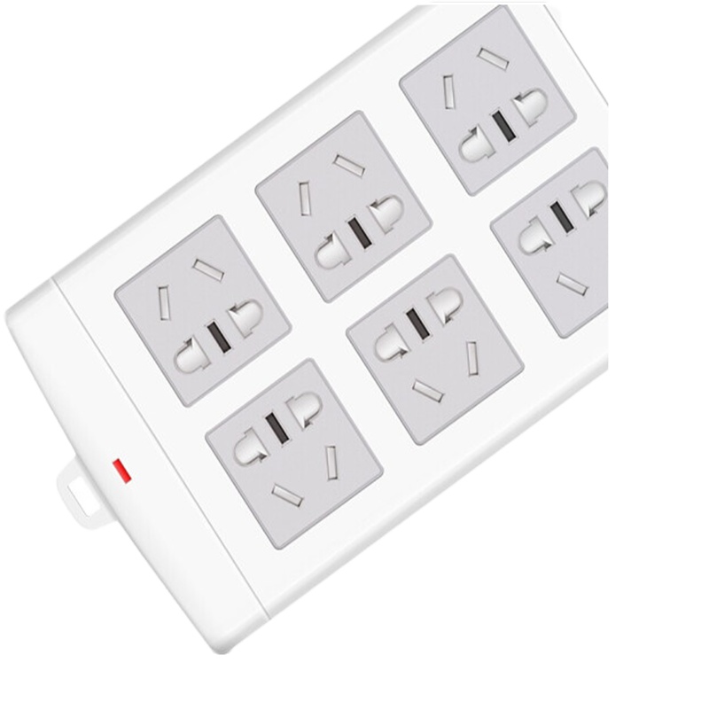 得力18205DJ点睛 电源插座3米线白色