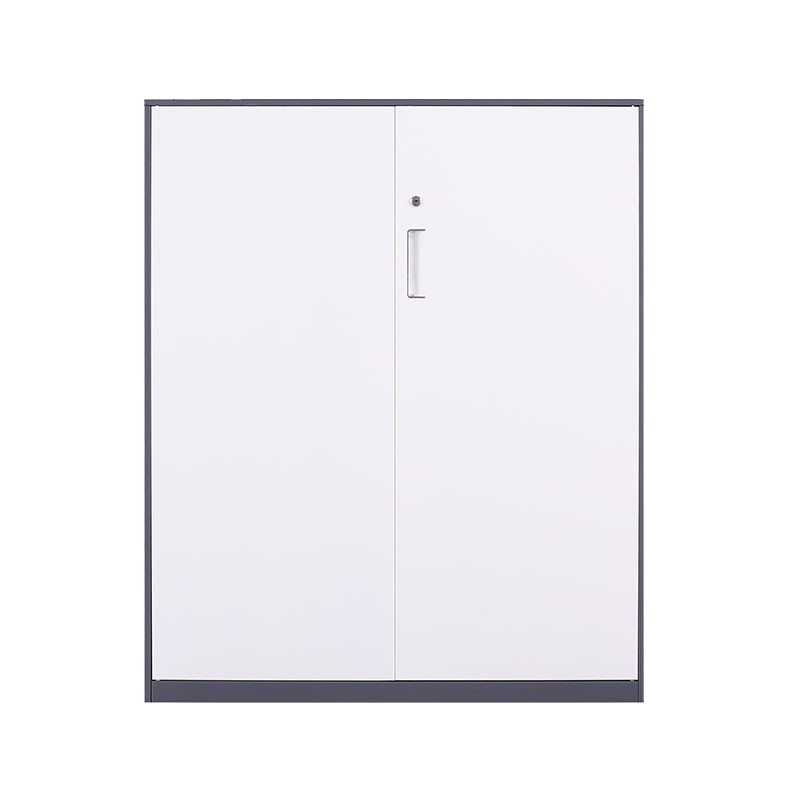 臻远文件柜办公柜钢制铁皮柜资料档案储物柜拆装窄边柜灰白色加厚款 1090对开铁柜