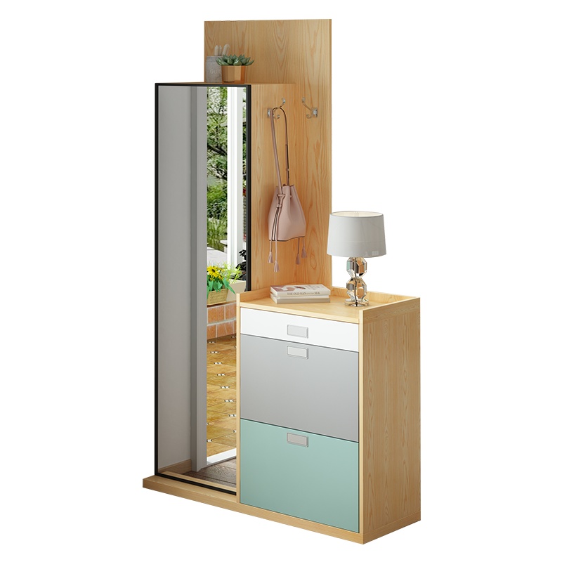 A家家具现代简约玄关隔断柜客厅门厅鞋柜屏风装饰柜马卡龙系列J3620