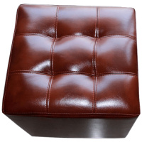 欧式坐墩子皮墩皮凳独凳沙发墩皮凳子圆形小矮凳软凳子换鞋凳欧式真皮登脚踏进换鞋凳简约现代搁脚凳安心抵