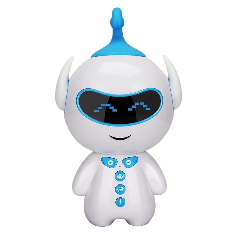 智能早教机器人宝宝儿童玩具故事机婴儿0-3-6岁2儿歌音乐玩具 王子蓝+送话筒