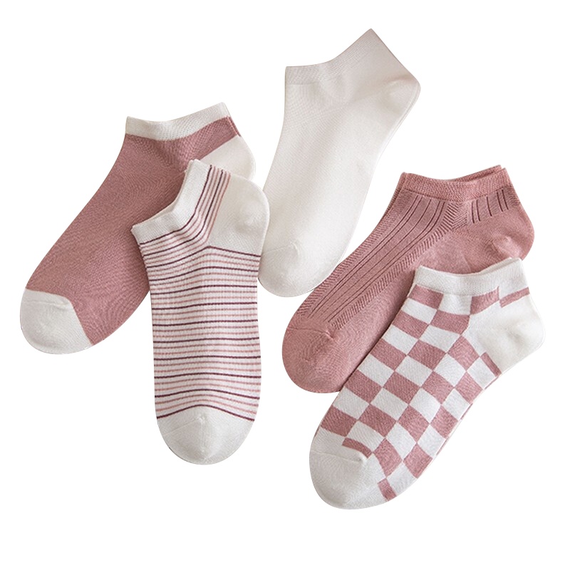 【顺丰配送】短袜夏季薄款低帮船袜春秋可爱纯色女士棉袜短筒袜浅口袜纯棉袜子NVW-062