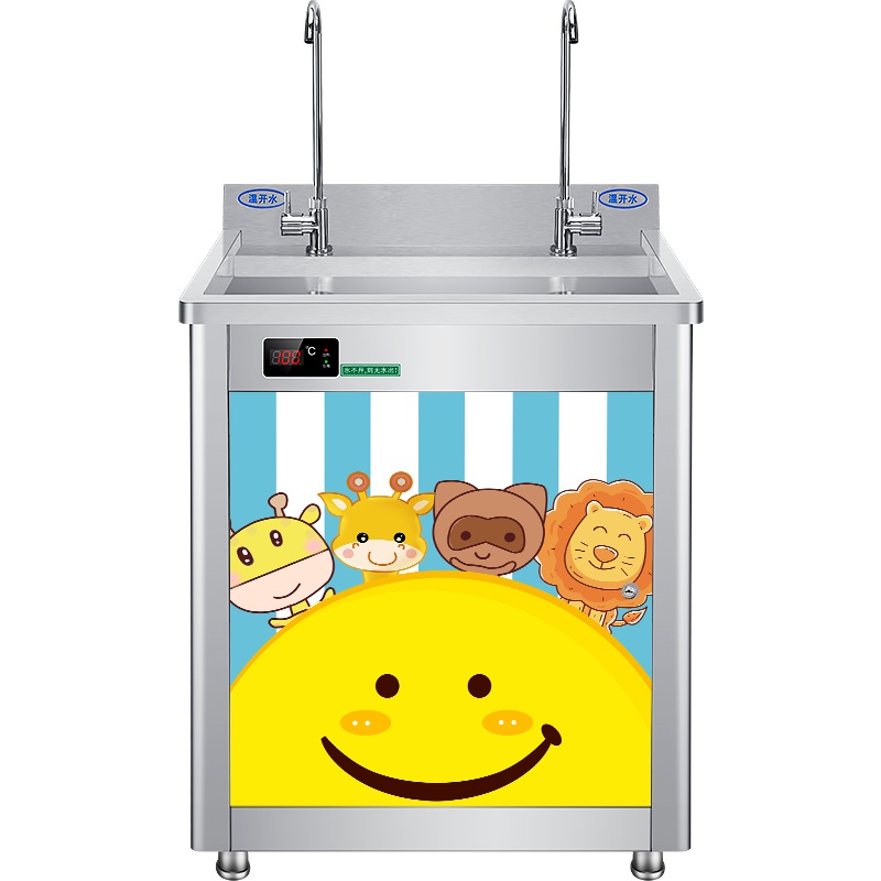 诺蔻NOMGAL开水器商用开水机不锈钢商用开水器温热型柜式饮水机商用直饮水机学校 一开二温款弯头