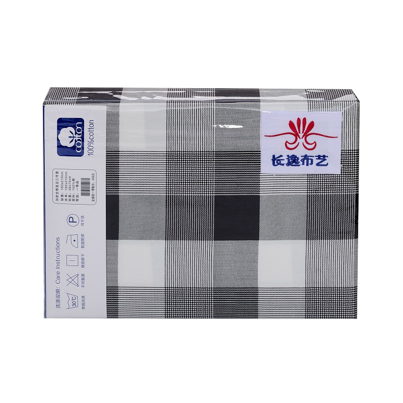 黑白方格（四件套）CY-0023黑色 蓝白叶子（四件套）CY-0024蓝色 静谧空间（四件套）CY-0025深灰色