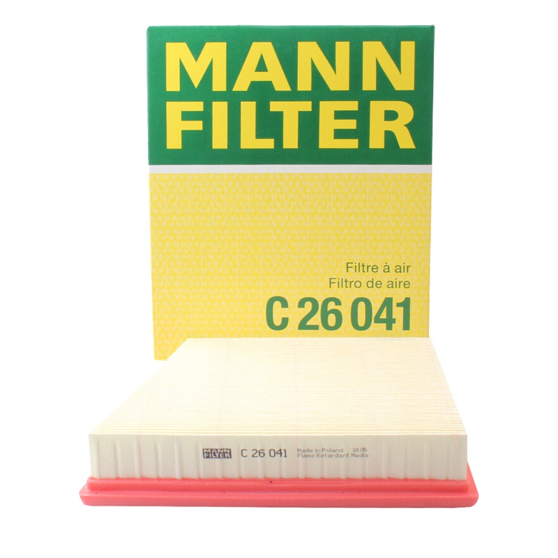 曼牌(MANN)空气滤C26041适配17-18款揽胜星脉3/17-18款奇瑞捷豹XFL/捷豹XE/XF/F-PACE