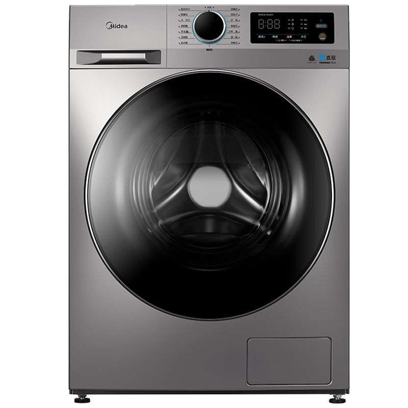 美的快净10公斤滚筒90°真丝柔洗智慧手洗不伤衣 好直驱选美的 蒸汽消毒洗 MG100-1403DY