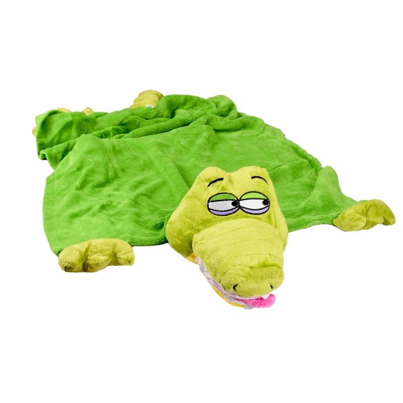 高档珊瑚绒鳄鱼手偶毛毯 Cuddle Up Pet-Crocodile PP袋 手偶玩具毛毯