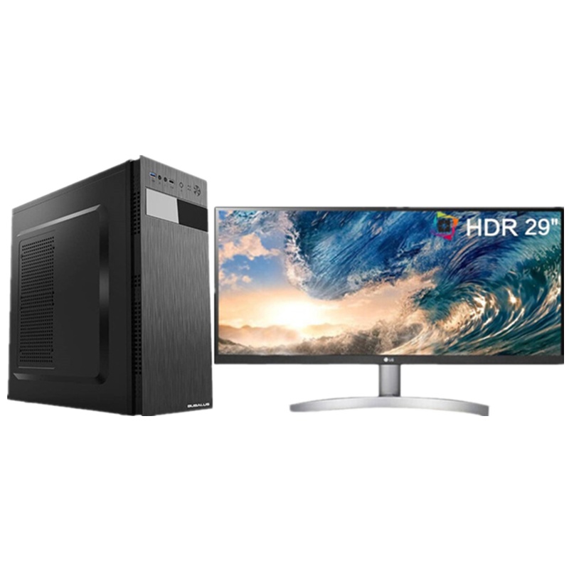 台式电脑(29寸显示器/I5-9500/硬盘128 SSD+1T/内存8G/集显）