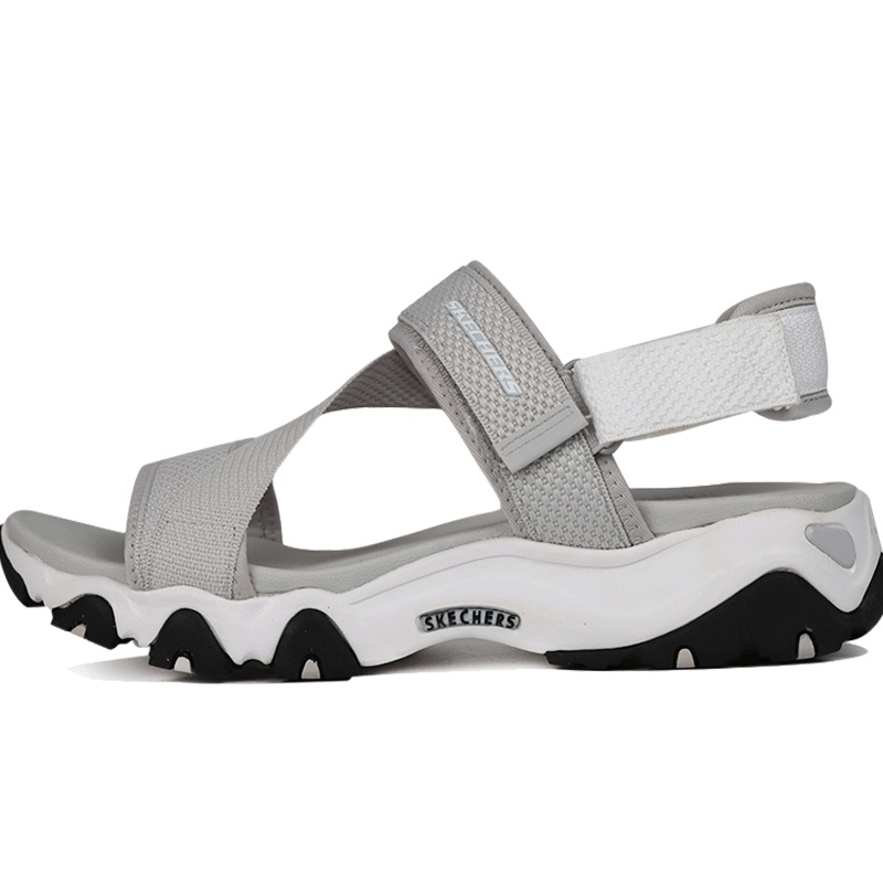 Skechers斯凯奇女鞋D'lites熊猫鞋透气低帮魔术贴时尚凉鞋凉拖88888181