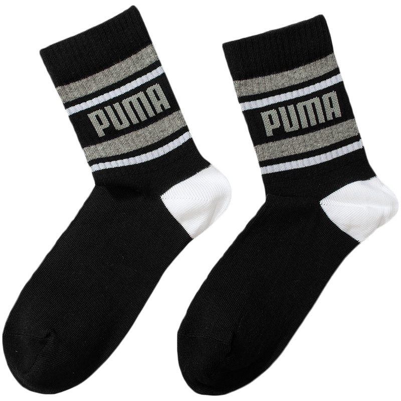 PUMA彪马男袜女袜运动袜休闲中袜(一对装)935097