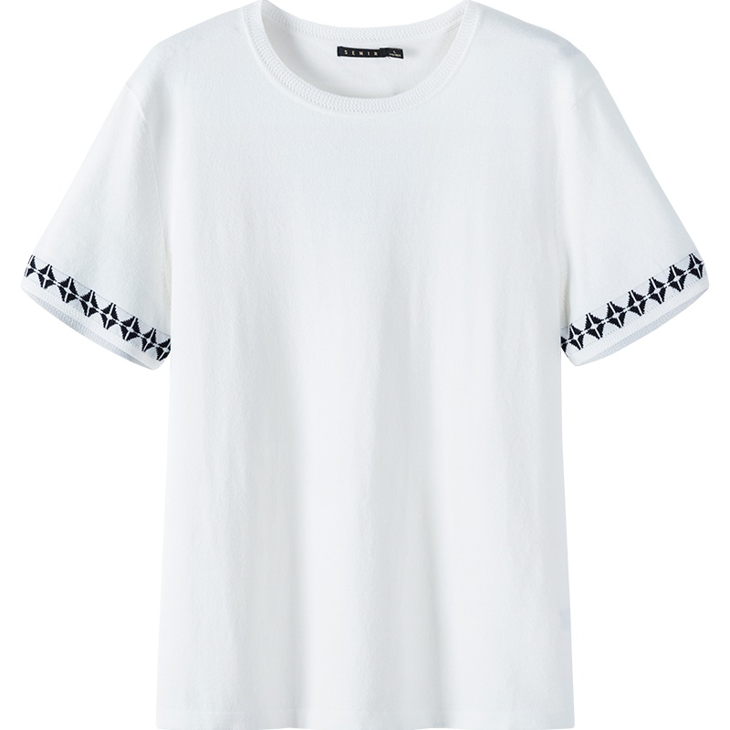 【满198减100预估价：30】Semir森马短袖T恤男夏圆领套头休闲上衣男士2019撞色衣服潮流