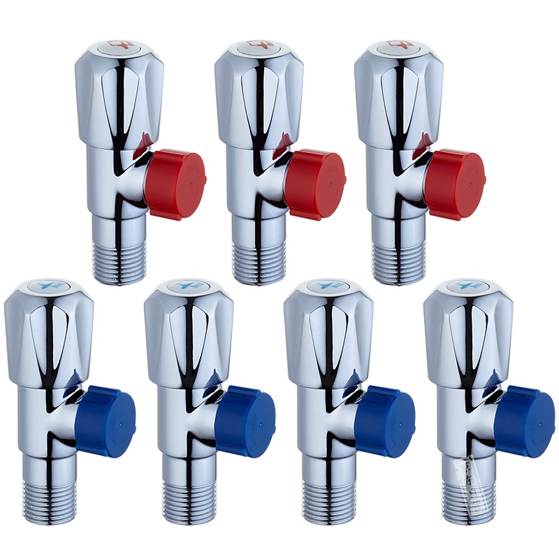 潜水艇(Submarine)F006473 冷热水角阀7件套 国标4分口 铜镀铬亮面 美观大方