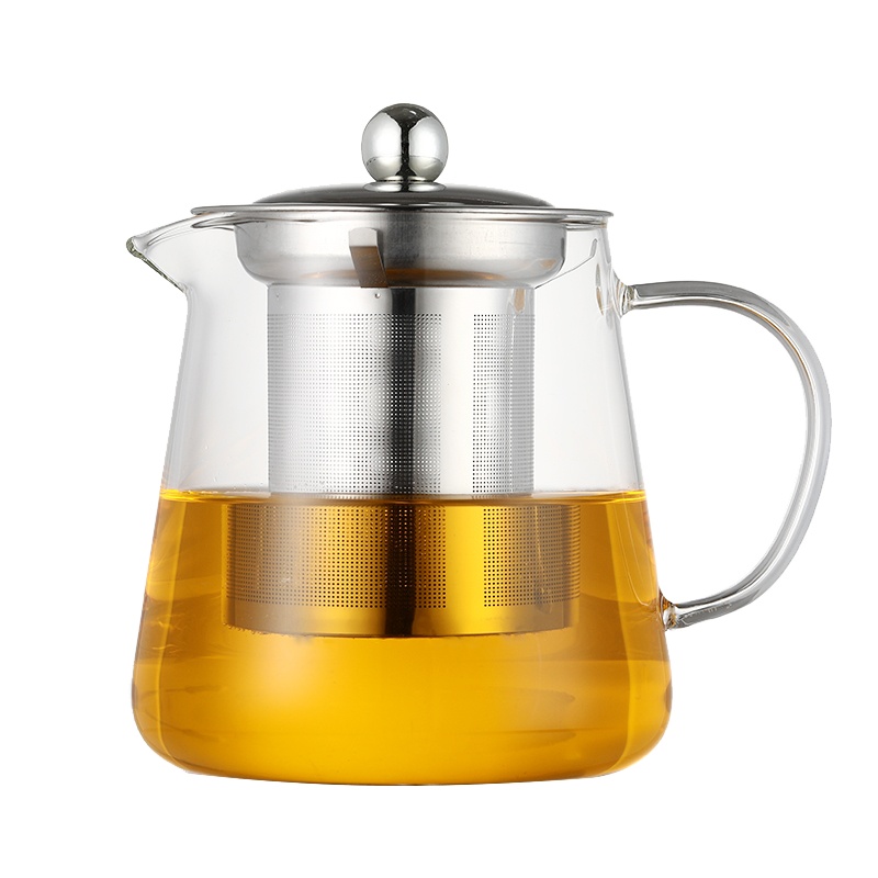 凡歌高硼硅加厚耐热不锈钢手工吹制茶漏壶