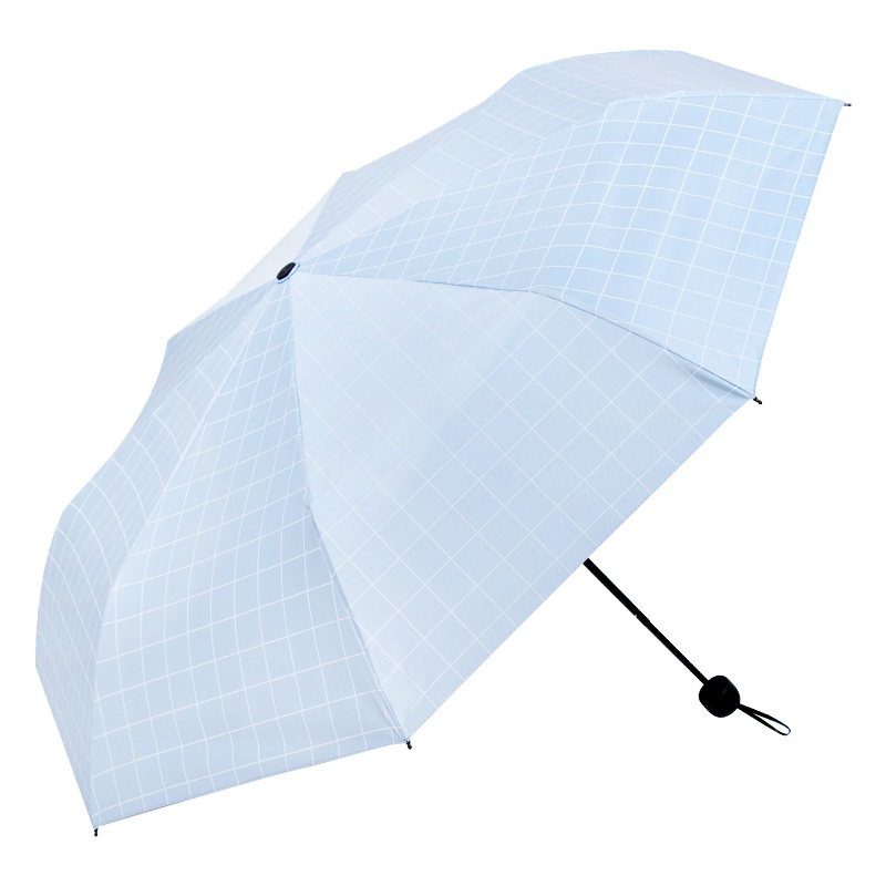 天堂伞 黑胶防晒三折晴雨伞太阳伞太阳伞商务伞 格言天兰