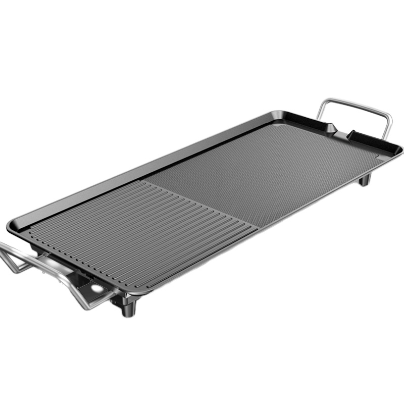 电烧烤炉家用烤肉机电烤盘涮烤韩式多功能室内火锅一体锅烤 [人气爆售]特大号旗舰款适用3-10人送10件套+60张油纸