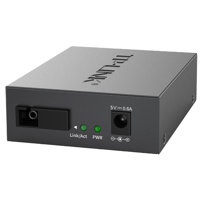 TP-LINK TL-FC114B 百兆单模单纤光纤 收发器 1SC+4FE光电转换器（单只装）