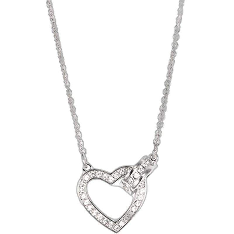 [直营]施华洛世奇(SWAROVSKI) Lovely心心相印女士锁骨项链 人造水晶 送恋人