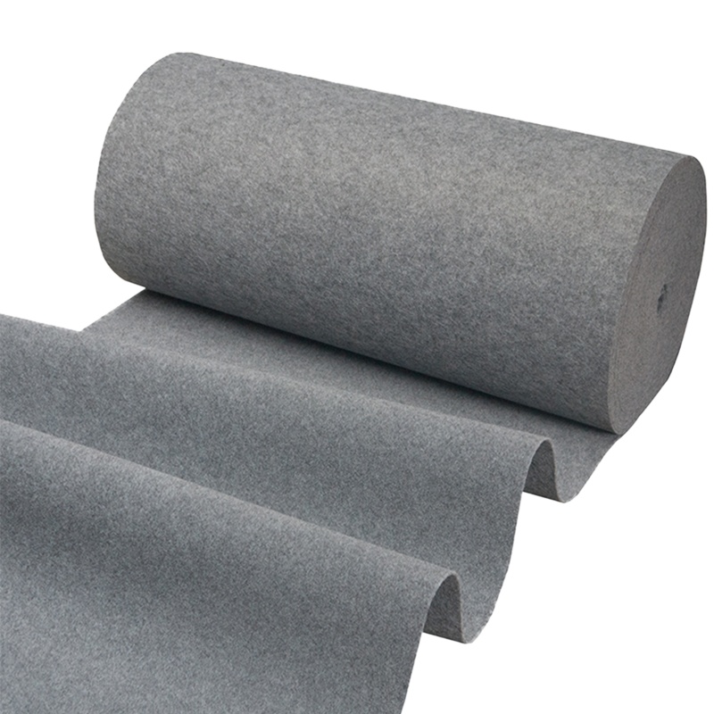 海斯迪克 HKZ-143 一次性地毯 商用地毯 婚庆办公室楼梯开业展会舞台地毯楼梯过道地毯 灰色 1×10m 厚2mm