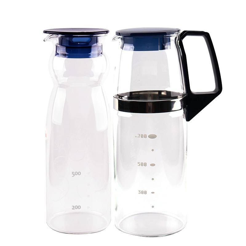 【百年品牌，精致生活，高端耐热玻璃水壶】TC29302B1C怡万家iwaki耐热玻璃臻品冷水壶二件套 （超轻+方形把手）