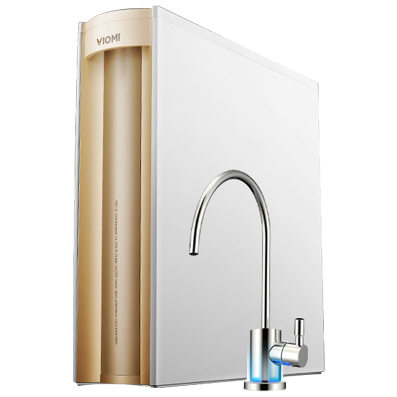 云米智能净水器家用直饮机自来水过滤器无罐即滤即饮D1(75G)厨房净化反渗透纯水机1:1纯废水比