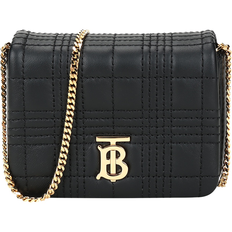 BURBERRY 博柏利莉 女款 羊皮Lola迷你萝纳包单肩斜挎包链条包 80303771