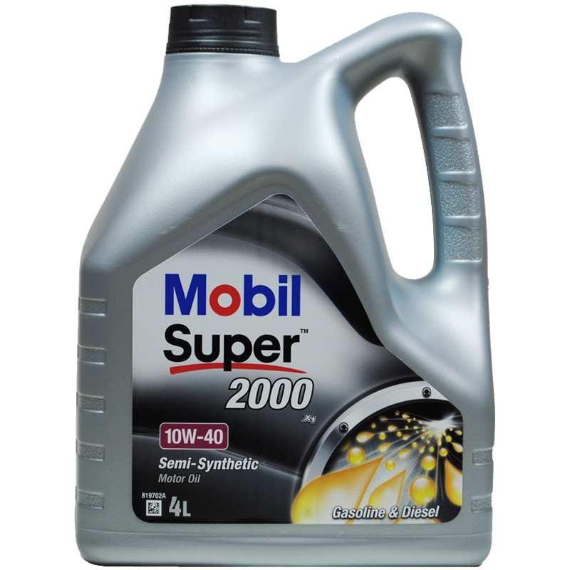 [半合成机油]Mobil美孚 欧洲进口 速霸Super2000 10W-40 SL级 4L