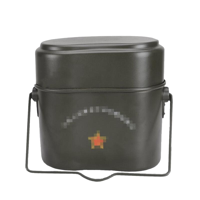 丛林狐 带饭盒铝水壶军迷户外旅行登山水壶铝德国饭盒三件套大容量