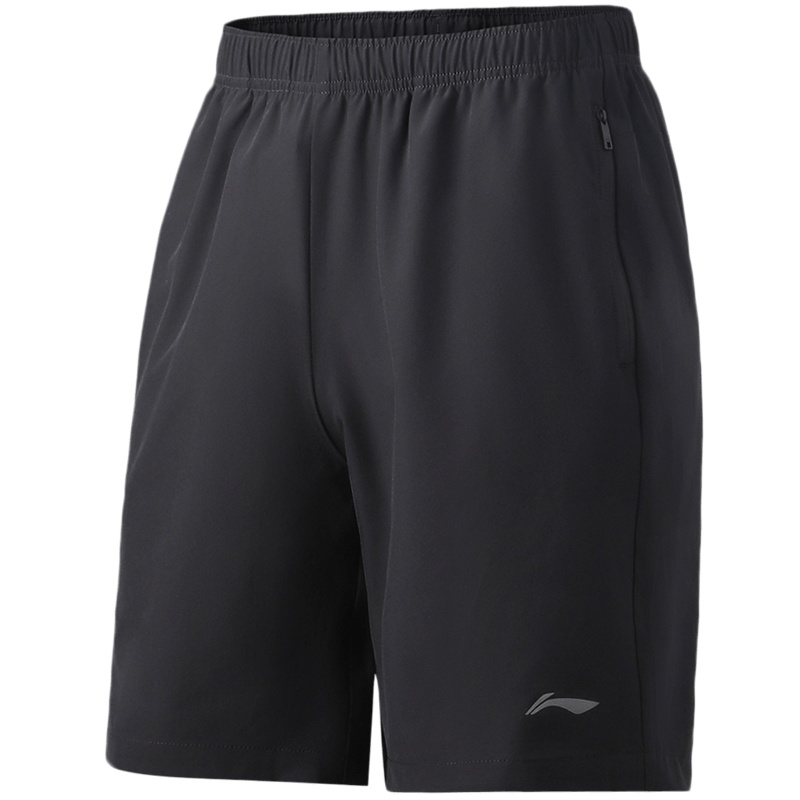 李宁运动短裤男士新款训练系列男装训练裤夏季裤子梭织运动裤