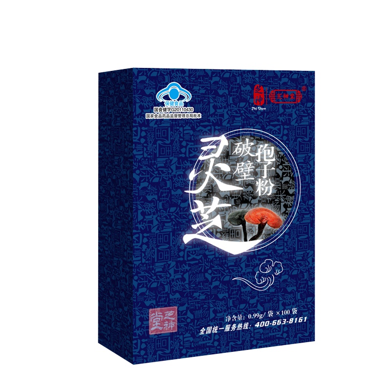芝神堂 破壁灵芝孢子粉100袋 家庭实惠装 高纯度灵芝粉