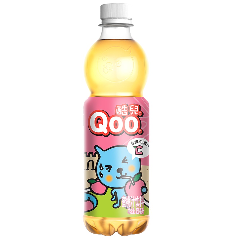 美汁源 酷儿 桃汁饮料 450ml*12/箱 可口可乐公司出品