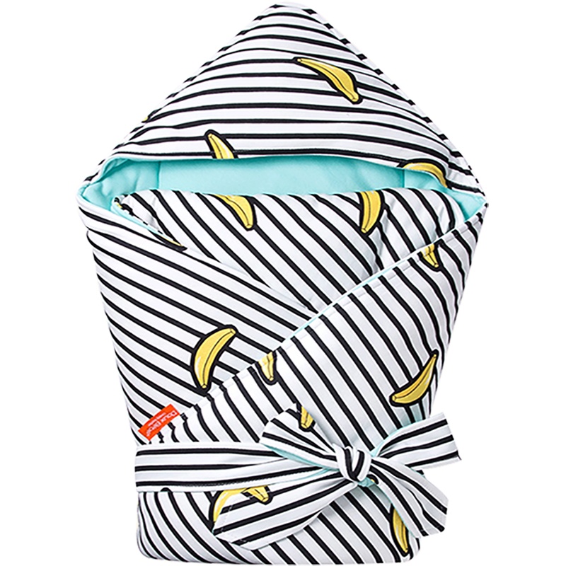 douxbebe 新生儿印花抱被春秋款盖被