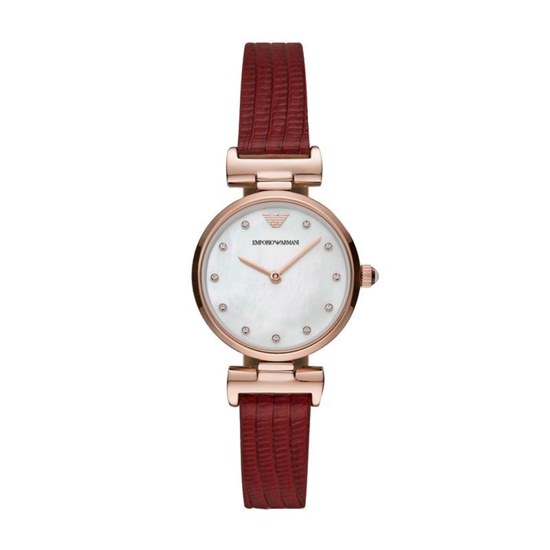 Armani阿玛尼手表 时尚石英表女士腕表皮带 AR11318