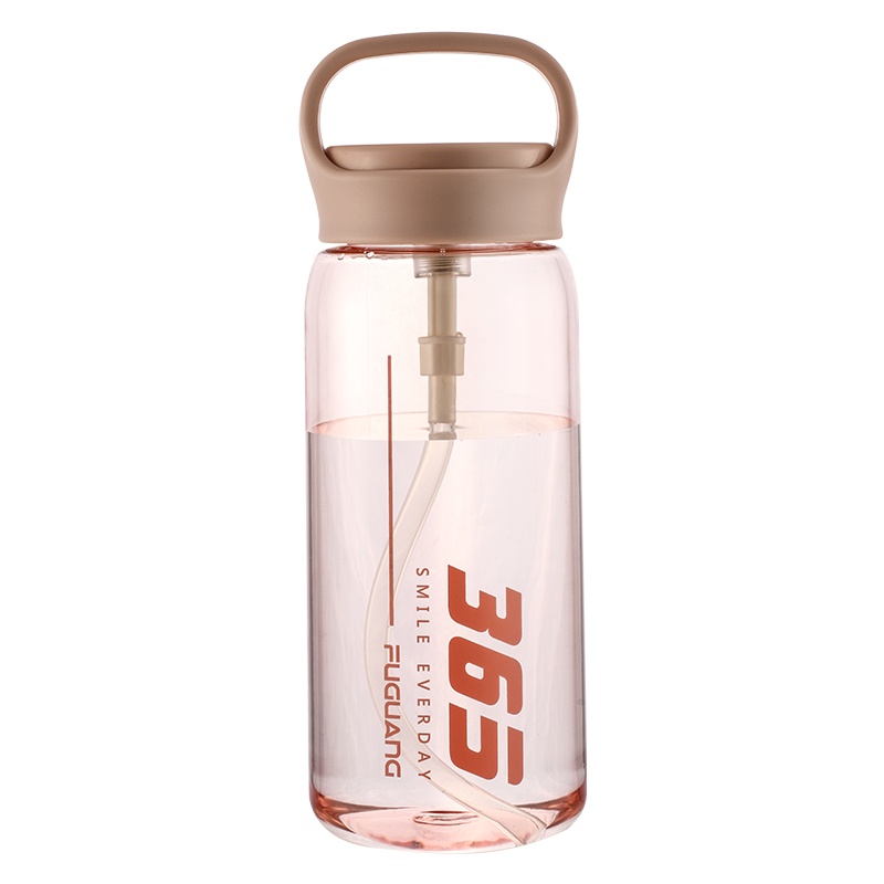 富光大容量带吸管塑料杯户外运动水杯子便携学生随手杯男女办公太空杯