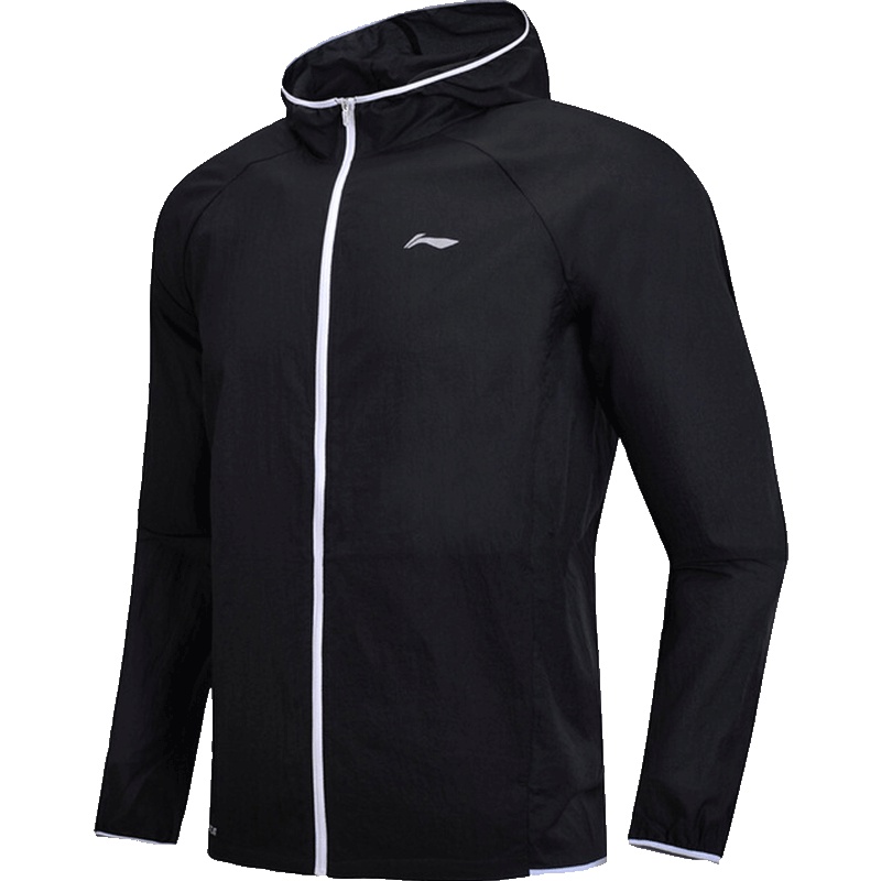 李宁风衣男士休闲系列长袖防风服皮肤衣运动服