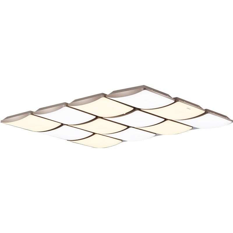 欧普照明led吸顶灯具长方形房间客厅卧室灯简约现代大气创意KT