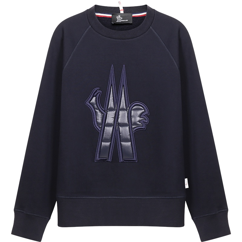 MONCLER 盟可睐 男士 棉质加绒款圆领长袖卫衣运动衫 F2 097 8G70800 80451