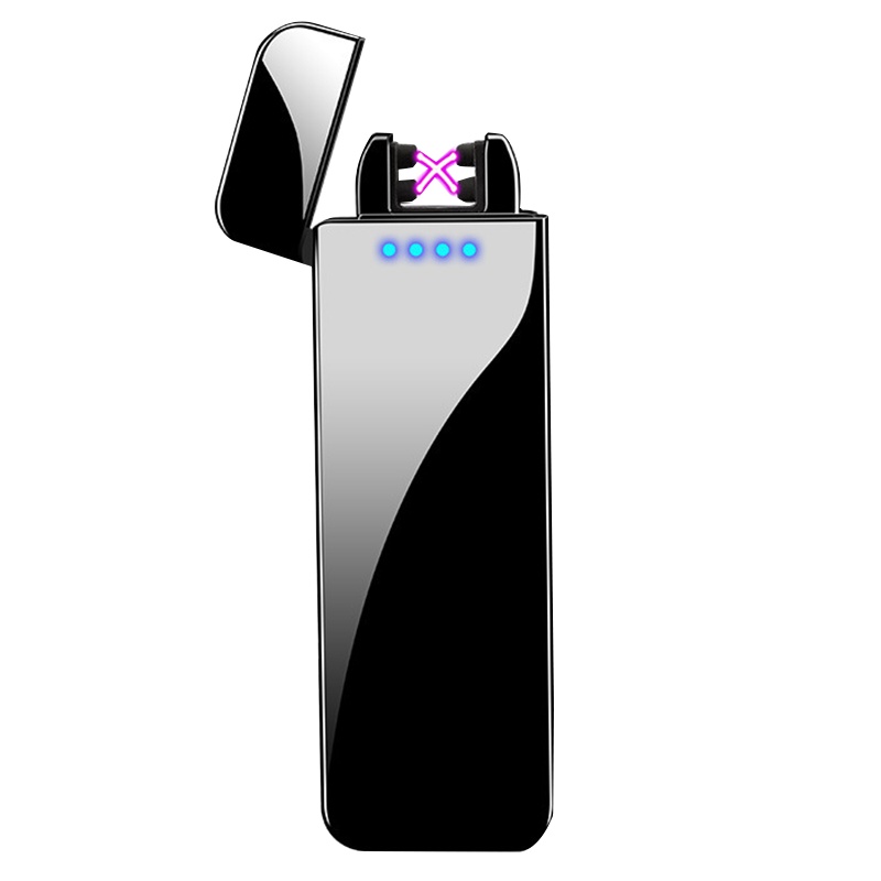 依帝魅创意礼品打火机摇一摇超薄usb充电双电弧打火机个性男士礼品定制打火机圣诞节礼物情人节礼物送朋友送老公