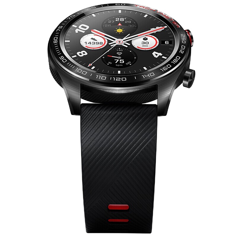 荣耀手表WatchMagic智能运动手表男女心率游泳防水NFC支付GT2 熔岩黑