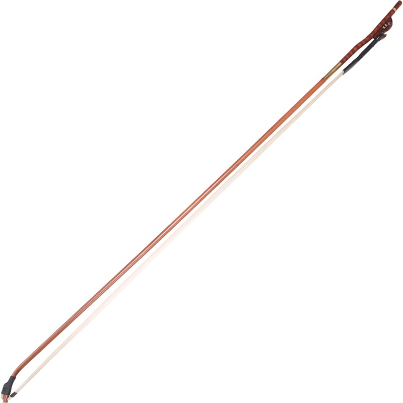 梵巢 乐器配件 专业演奏 湘妃竹二胡琴弓竹子杆 白色马尾马鬃 牛骨弓鱼 牛骨尾帽 湘妃竹二胡琴弓EG-03B