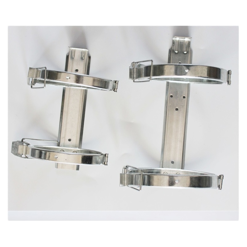 灭火器固定架子仓库工厂房船舶用店铺用消防器材灭火器挂架4公斤金属固定支架2公斤5公斤8公斤4KG灭火器金属固定单排架(个