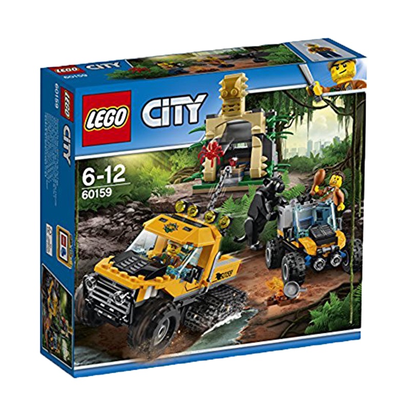 乐高(LEGO)城市系列 丛林半履带车任务 60159 6-12岁 378颗粒 积木玩具塑料 200块以上