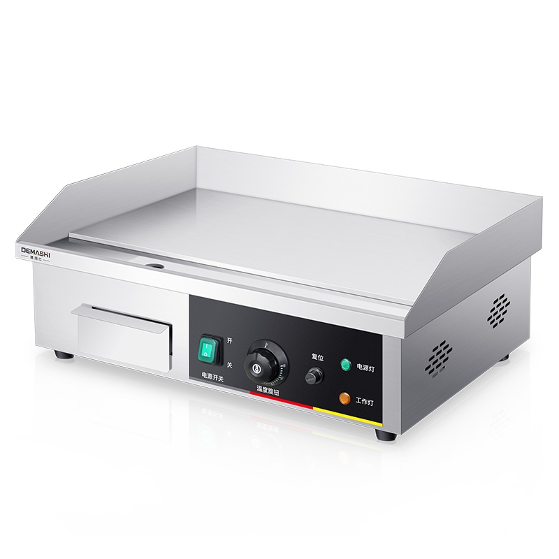 德玛仕(DEMASHI)电扒炉商用 手抓饼机器商用煎扒炉煎蛋鱿鱼炒饭煎牛排机铁板烧设备 PL-818