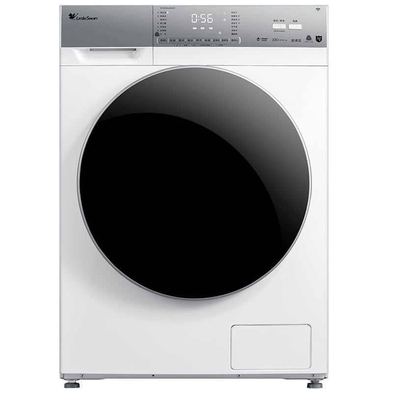 小天鹅(LittleSwan) 10公斤洗干一体机 滚筒洗衣机洗烘一体银离子除菌 智能投放 TD100V62WIAD5