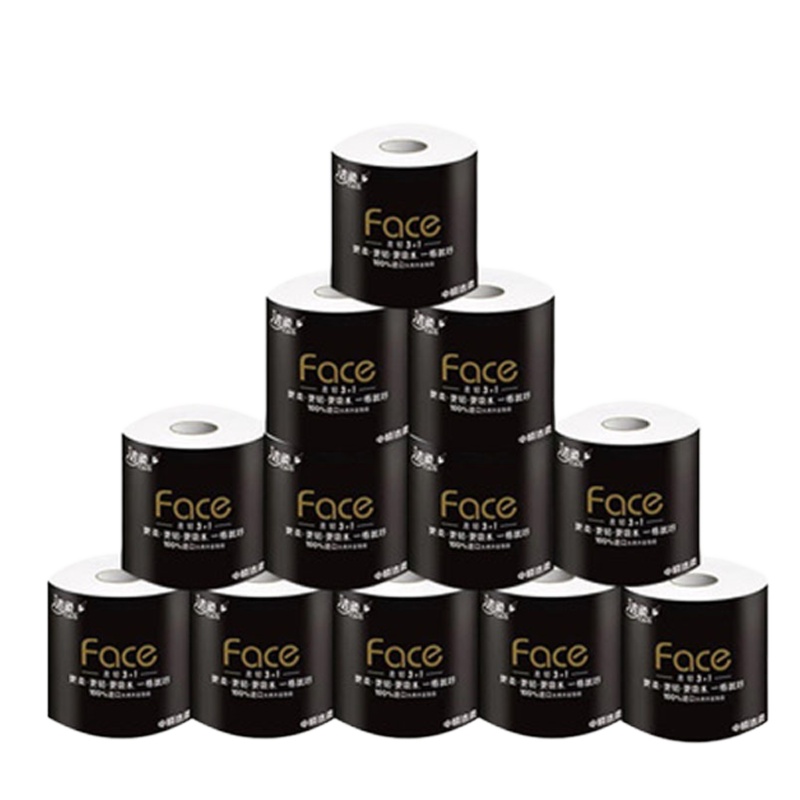 洁柔黑Face 加厚卫生纸卷纸 四层 101*138mm 内装12卷