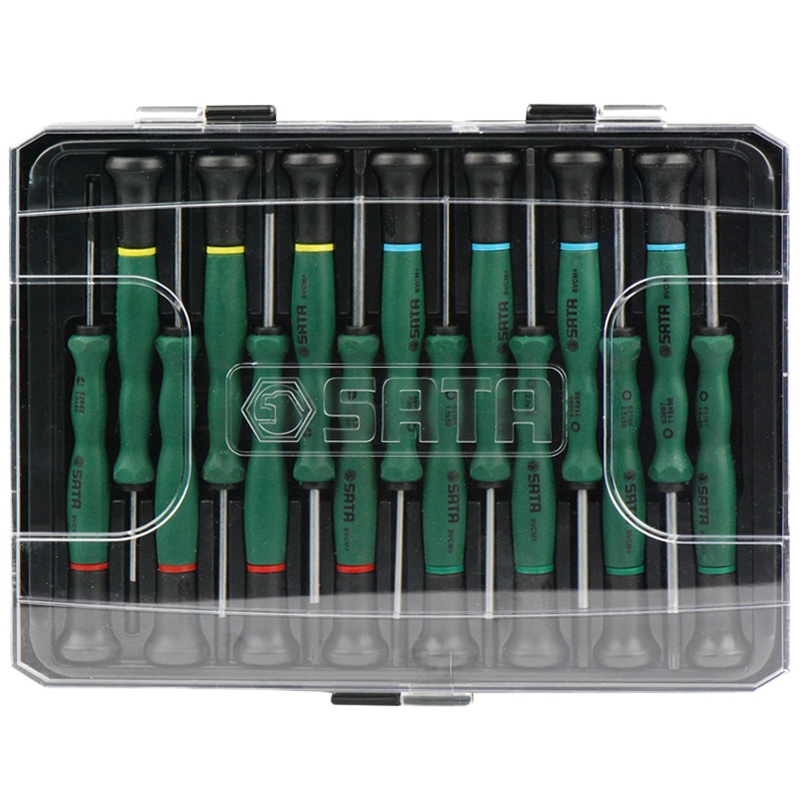 世达(SATA)09317 15件综合微型螺丝批手机维修拆机工具笔记本螺丝刀组合 起子组套