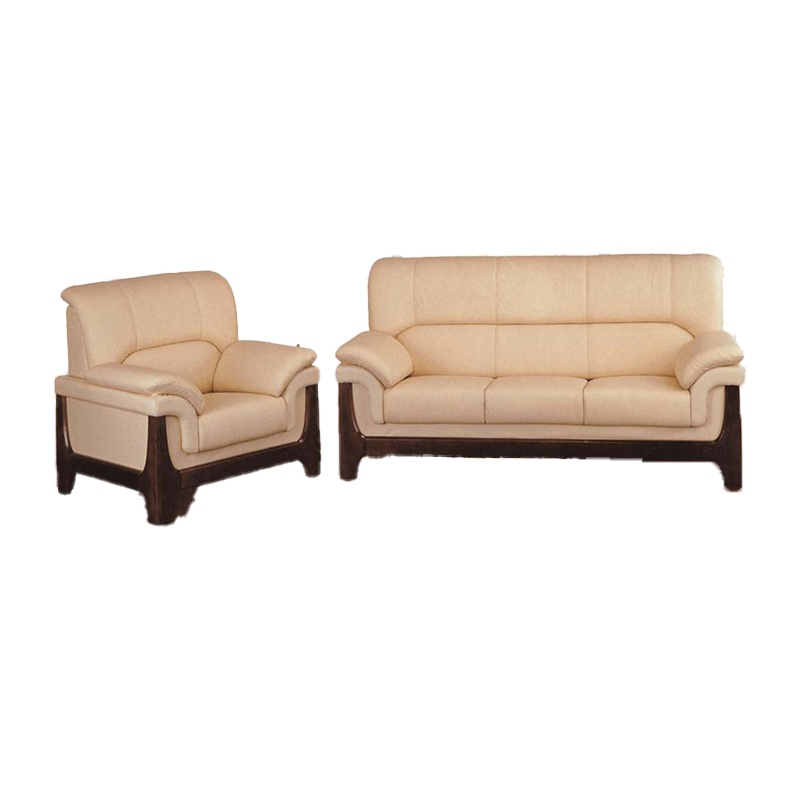 会客沙发S3P011三人位 （2120W*880D*920H）黑色牛皮